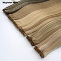Virgin Machine Weft Raw Unprocessed Human Hair Double Drawn Machine Weft Human Hair Extensions