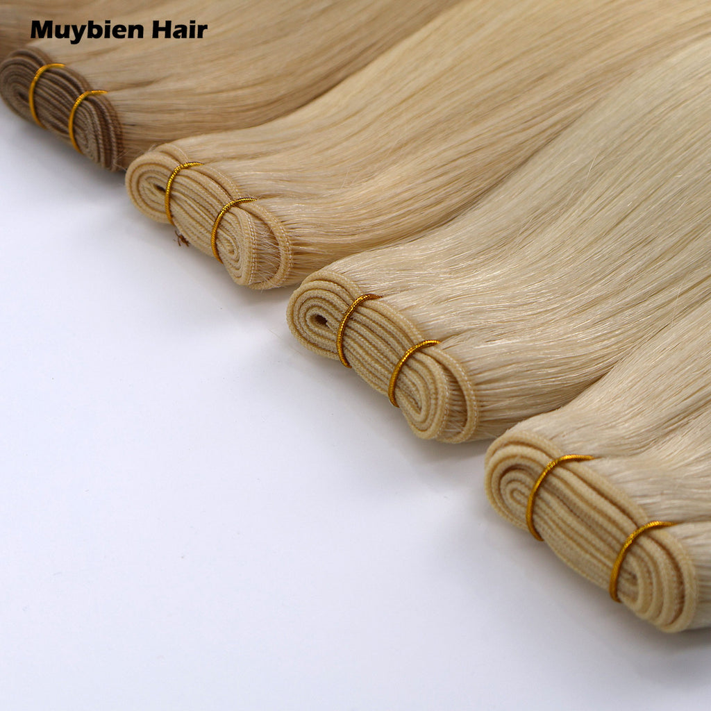 Hair Extensions Seamless Weft Invisible 100% Human Hair Double Drawn Virgin Machine Weft Human Hair Extensions