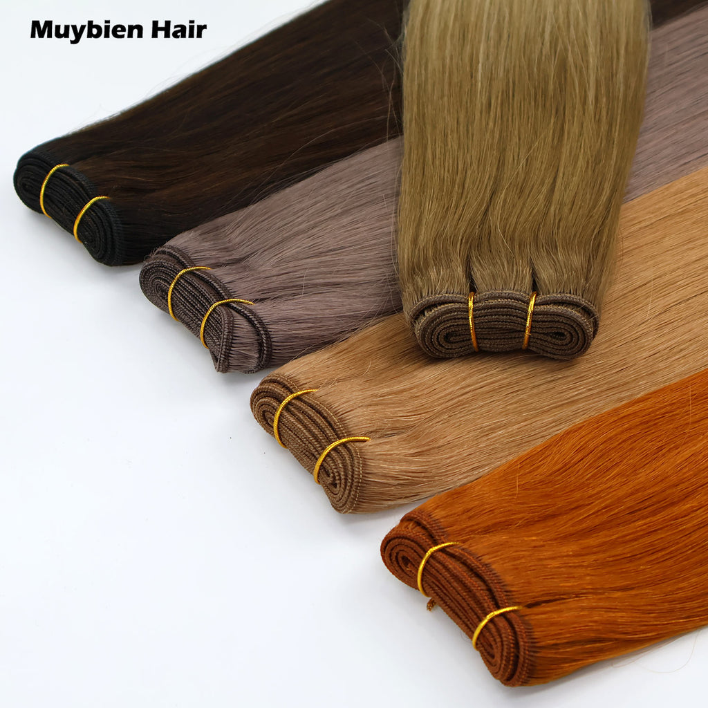 100% Human Virgin Hair Machine Weft Hair Extensions Human Hair All Colors