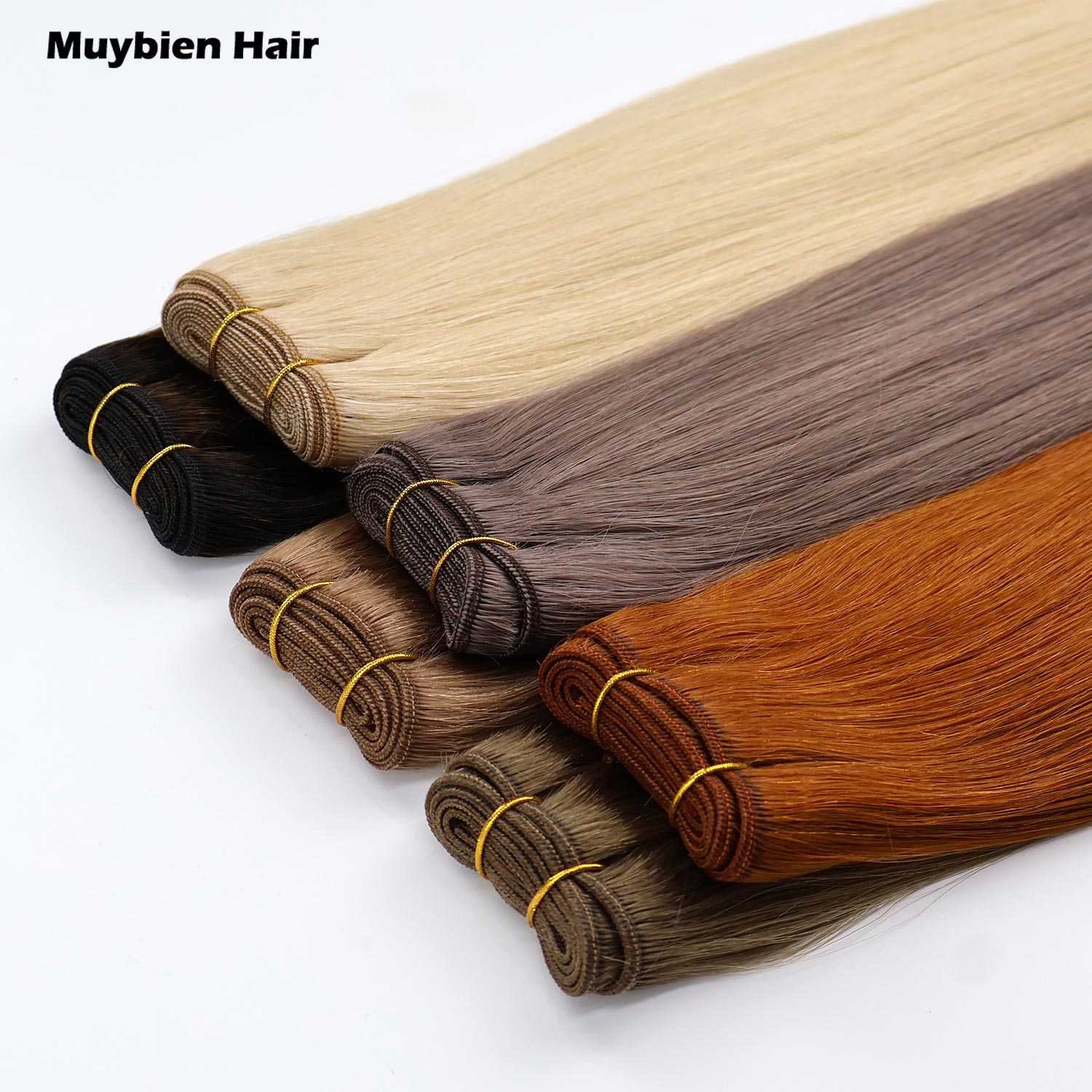 100% Human Virgin Hair Machine Weft Hair Extensions Human Hair All Colors
