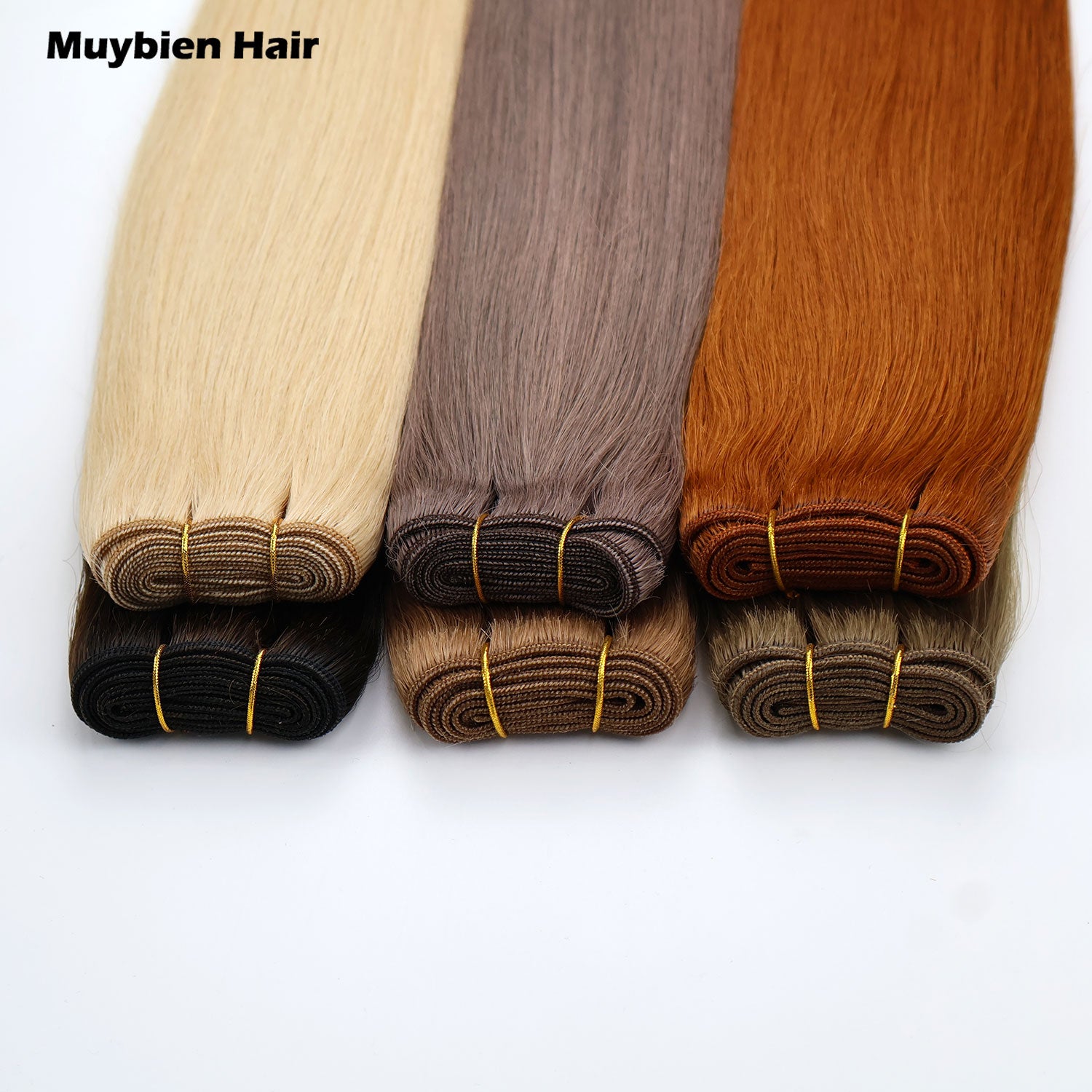 100% Human Virgin Hair Machine Weft Hair Extensions Human Hair All Colors