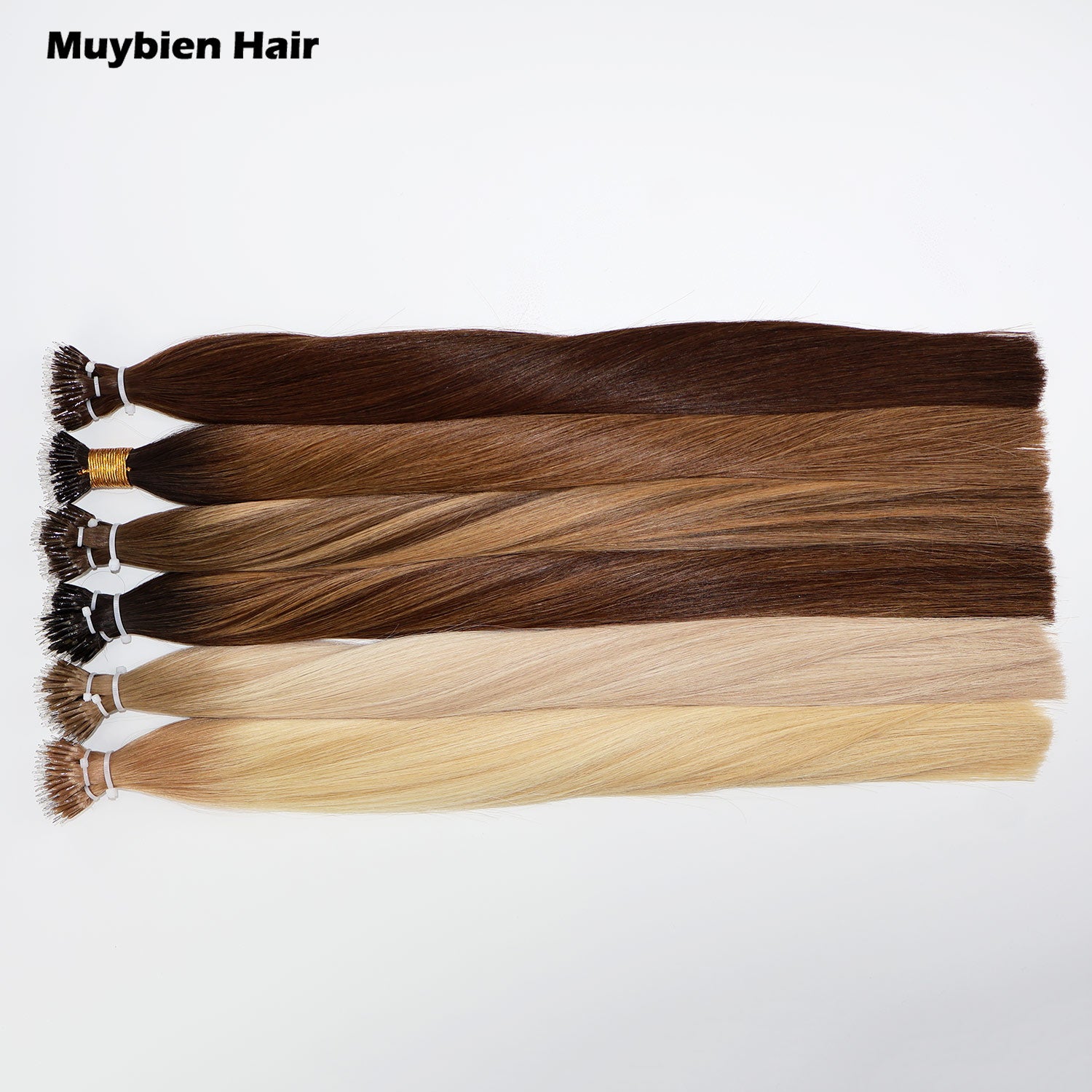 Nano Ring Microlink Hair Ombre Color Double Drawn Keratin Natural Human Hair Extension 100 Grams