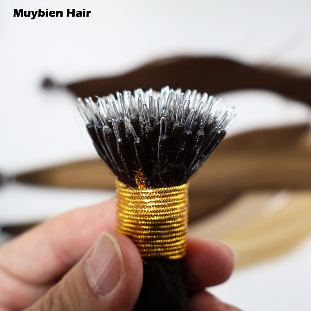 Nano Ring Microlink Hair Ombre Color Double Drawn Keratin Natural Human Hair Extension 100 Grams