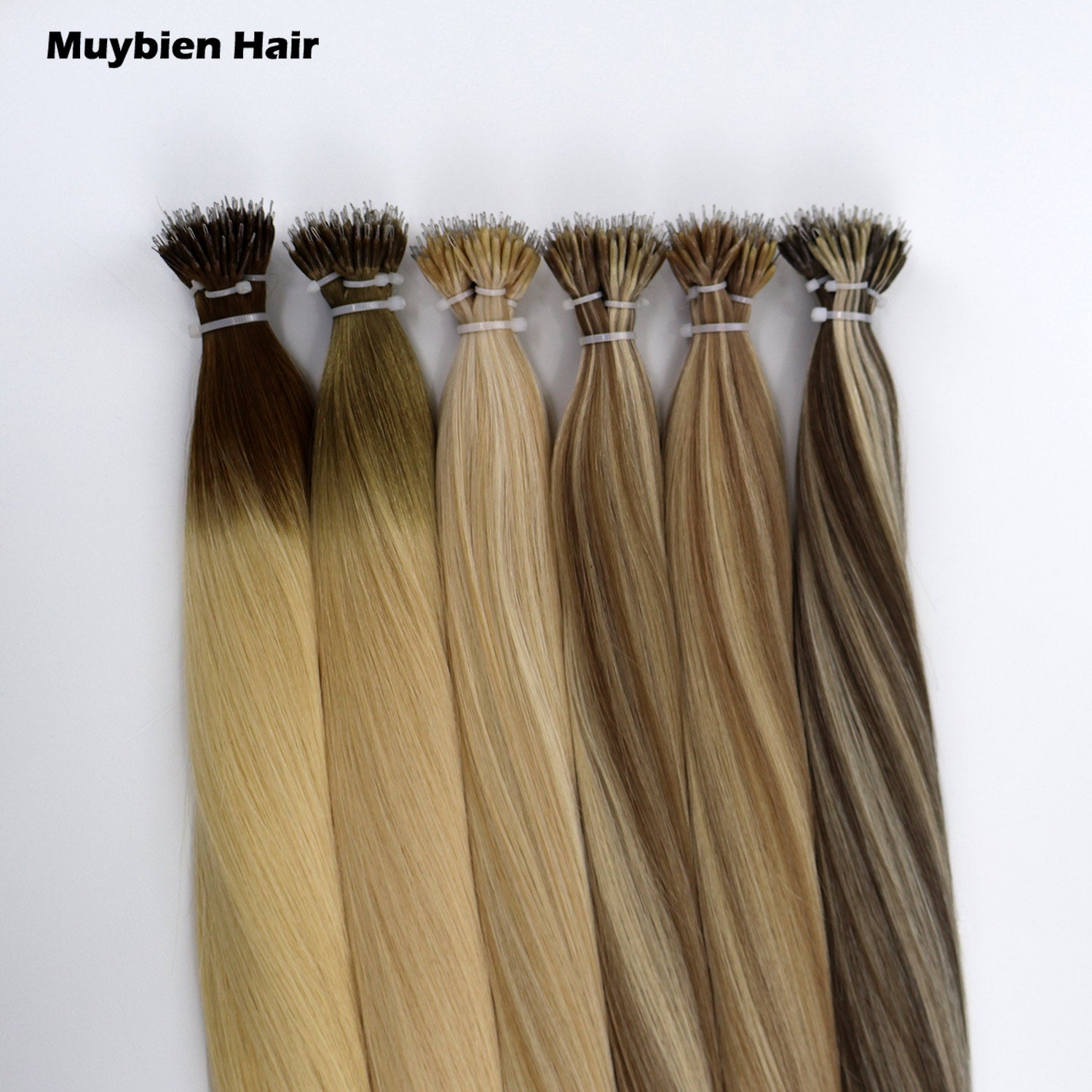 100g Cuticle Aligned Double Drawn Hair Extensions No Tangle No Shedding Nano Ring Hair Extension