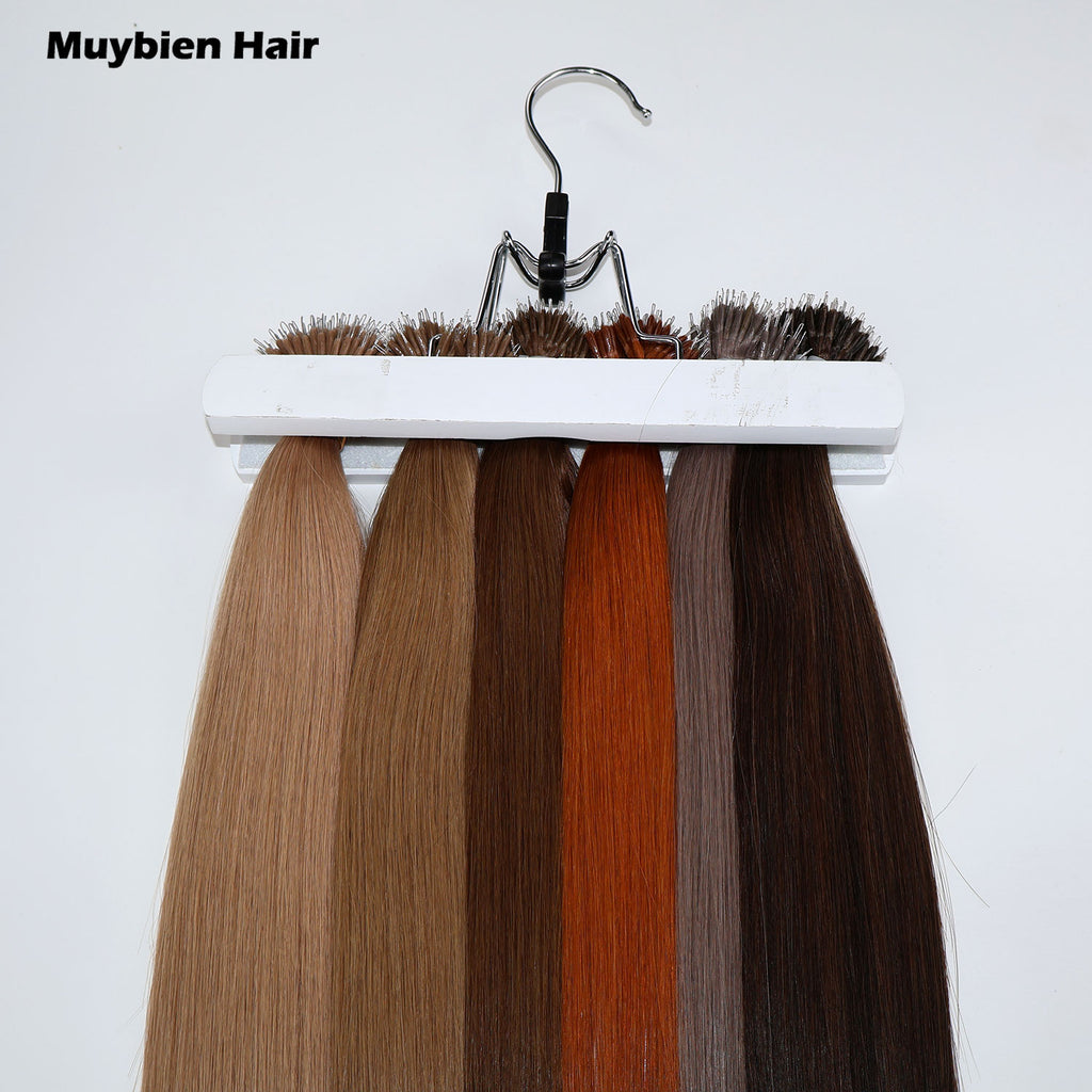 Human Virgin Hair Cuticle Aligned Double Drawn Nano Ring Hair Extension 100 Grams