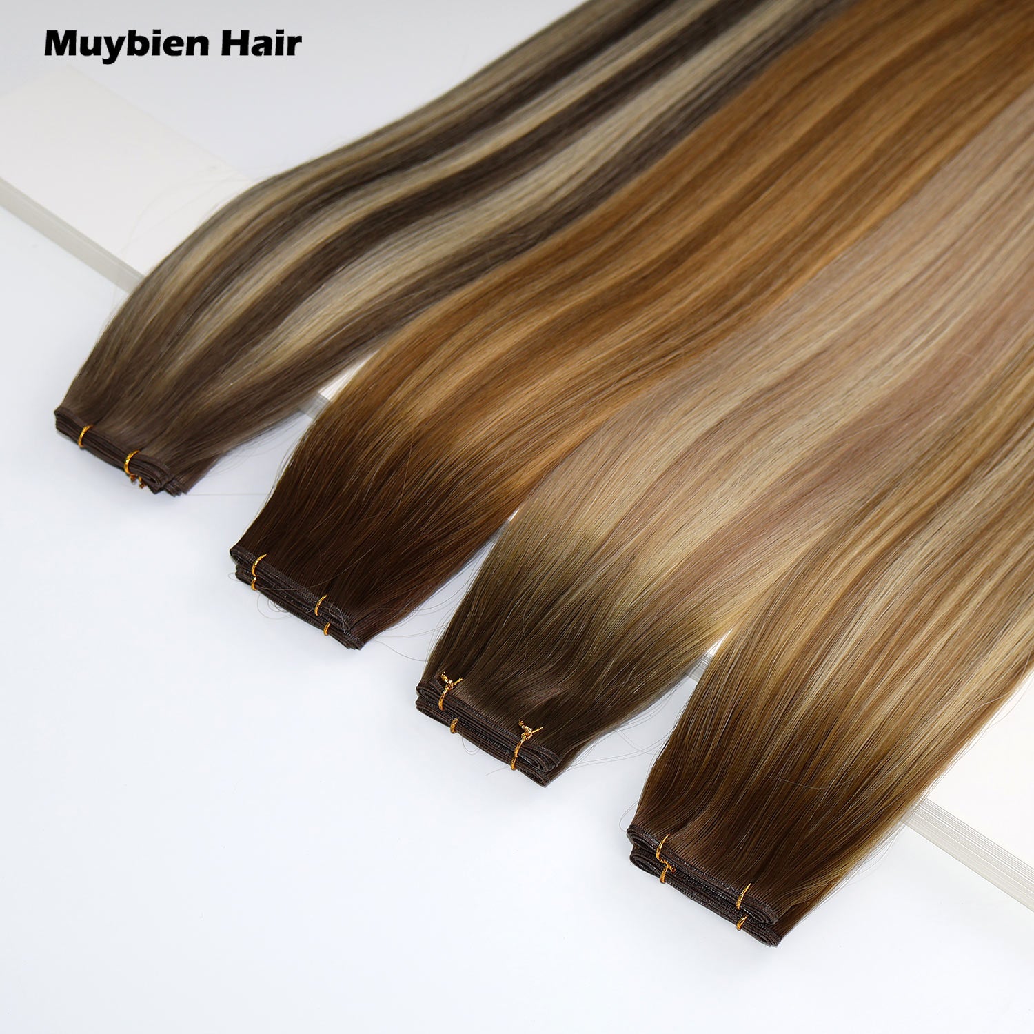 Ombre Color Double Drawn Genius Wefts 100% Virgin Human Hair Extensions 50Grams