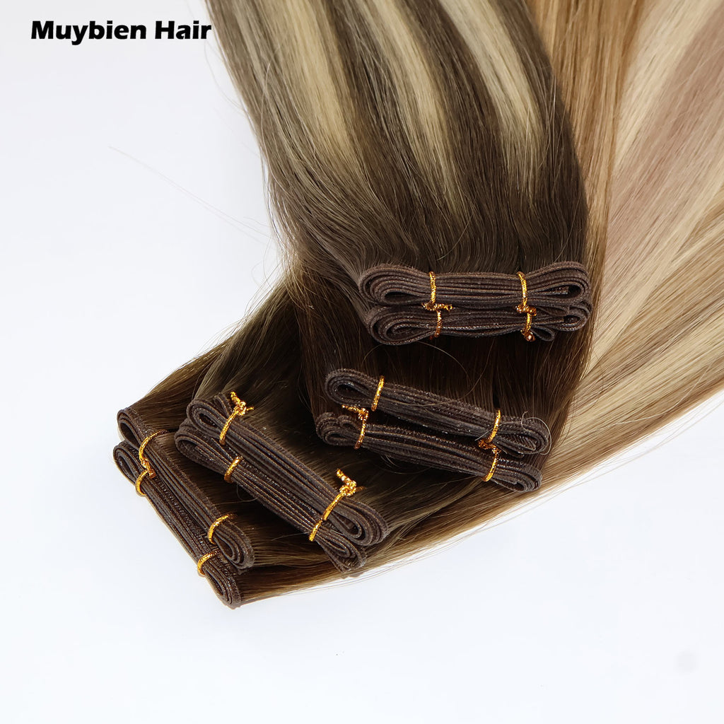 Ombre Color Double Drawn Genius Wefts 100% Virgin Human Hair Extensions 50Grams