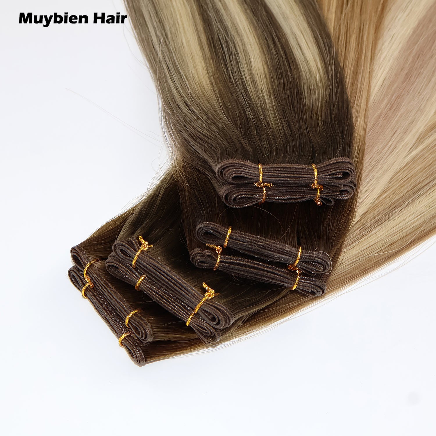 Ombre Color Double Drawn Genius Wefts 100% Virgin Human Hair Extensions 50Grams