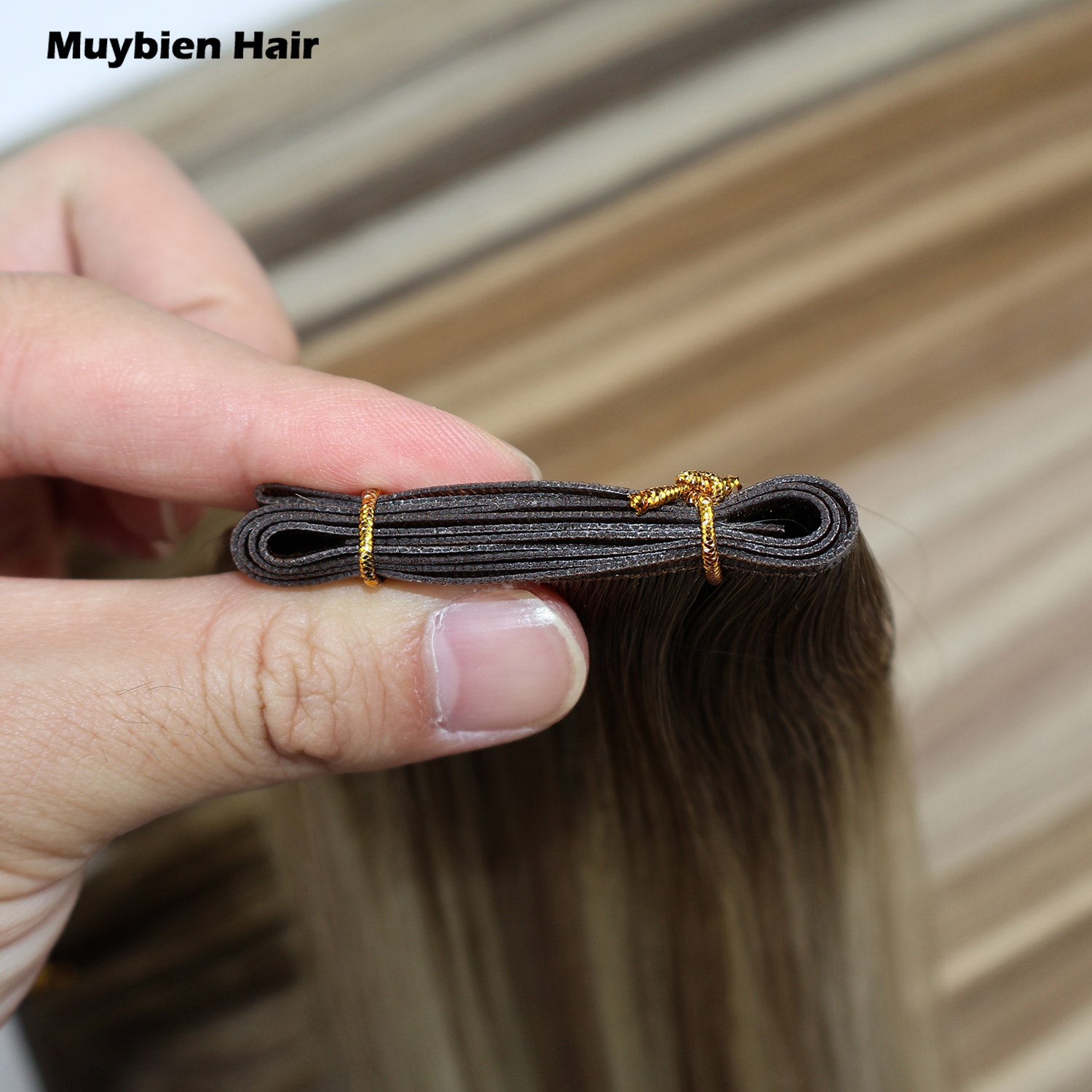 Ombre Color Double Drawn Genius Wefts 100% Virgin Human Hair Extensions 50Grams
