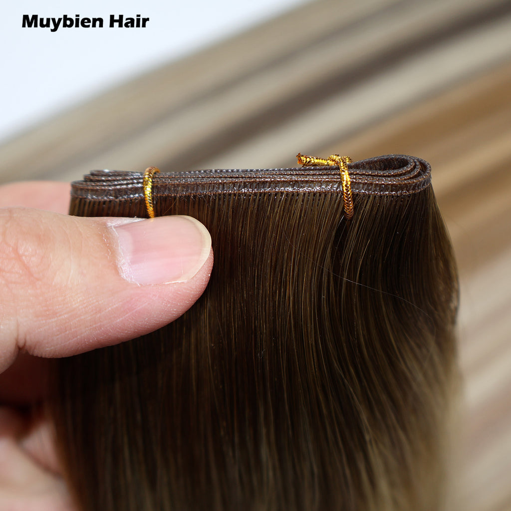 Ombre Color Double Drawn Genius Wefts 100% Virgin Human Hair Extensions 50Grams