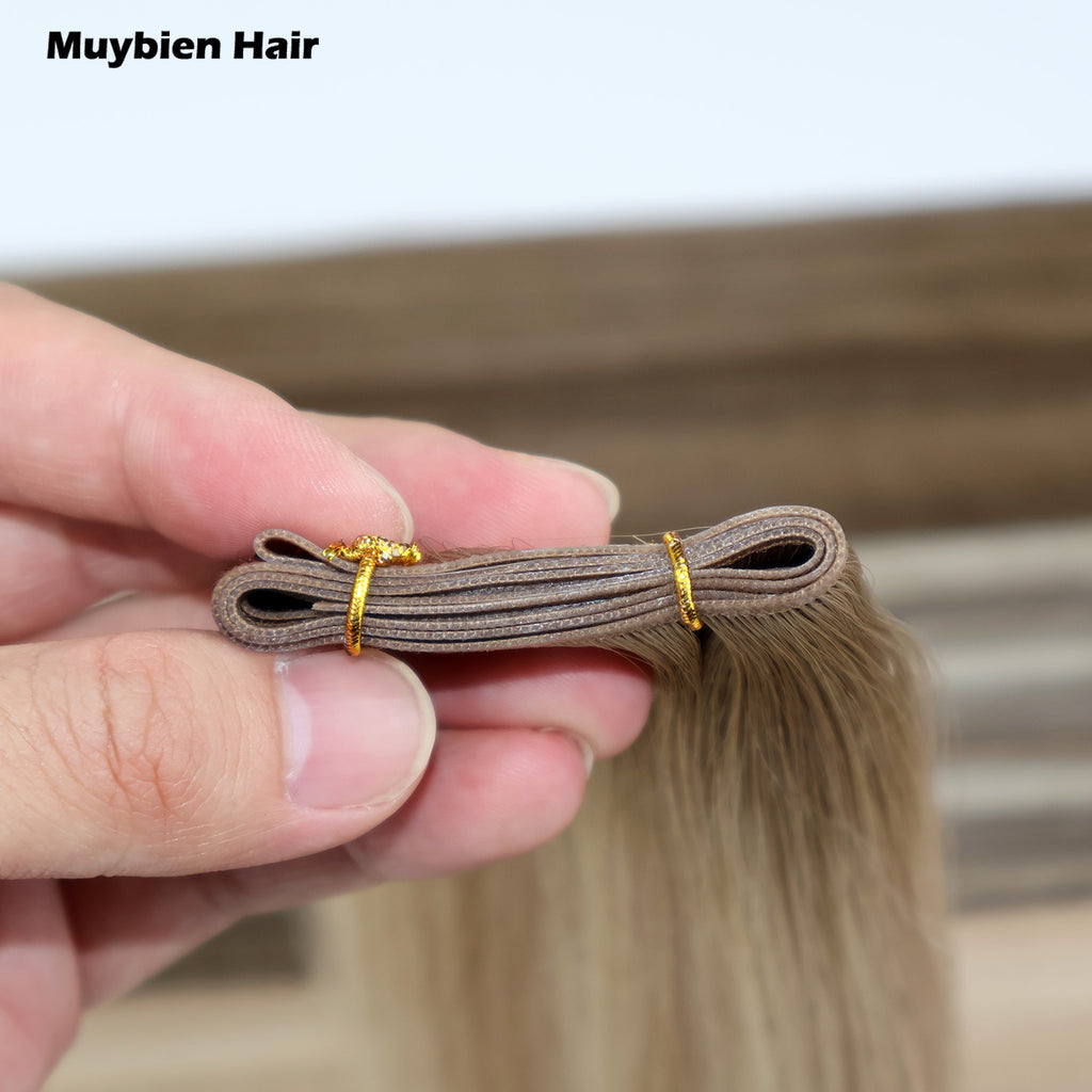 Genius Weft Hair Extensions Double Drawn Human Hair Full Cuticle Aligned Virgin Hair Weft