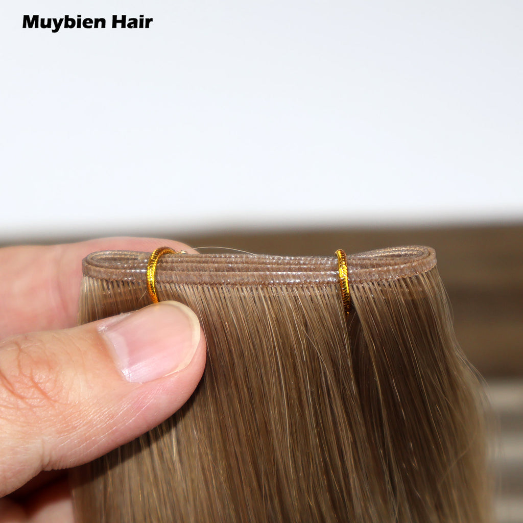 Genius Weft Hair Extensions Double Drawn Human Hair Full Cuticle Aligned Virgin Hair Weft