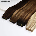 Top Grade 100% Real Human Double Drawn Human Hair Extension Genius Weft