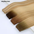 Raw 100% Human Hair Extensions Handtied Weft Straight Genius Weft Hair Extensions