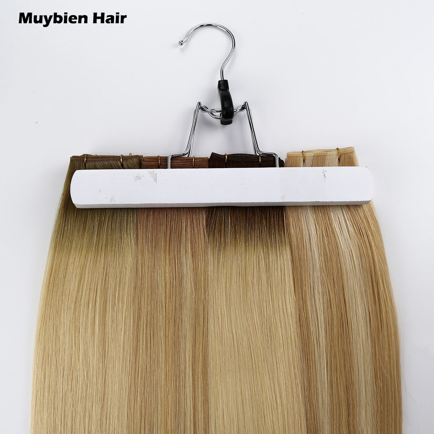 Raw 100% Human Hair Extensions Handtied Weft Straight Genius Weft Hair Extensions