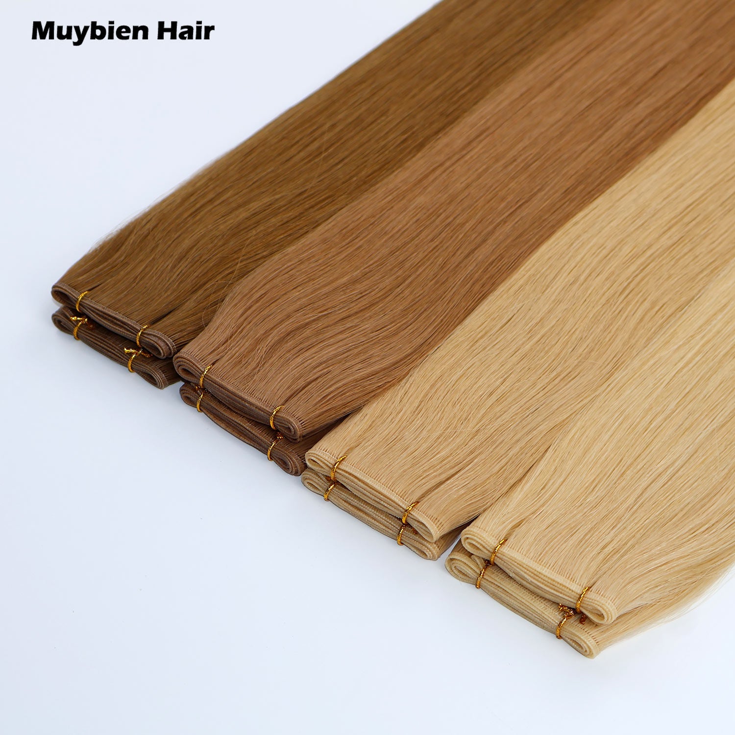 No Shedding 100% Virgin Cuticle Aligned Human Hair Double Drawn Genius Weft Hair Extension