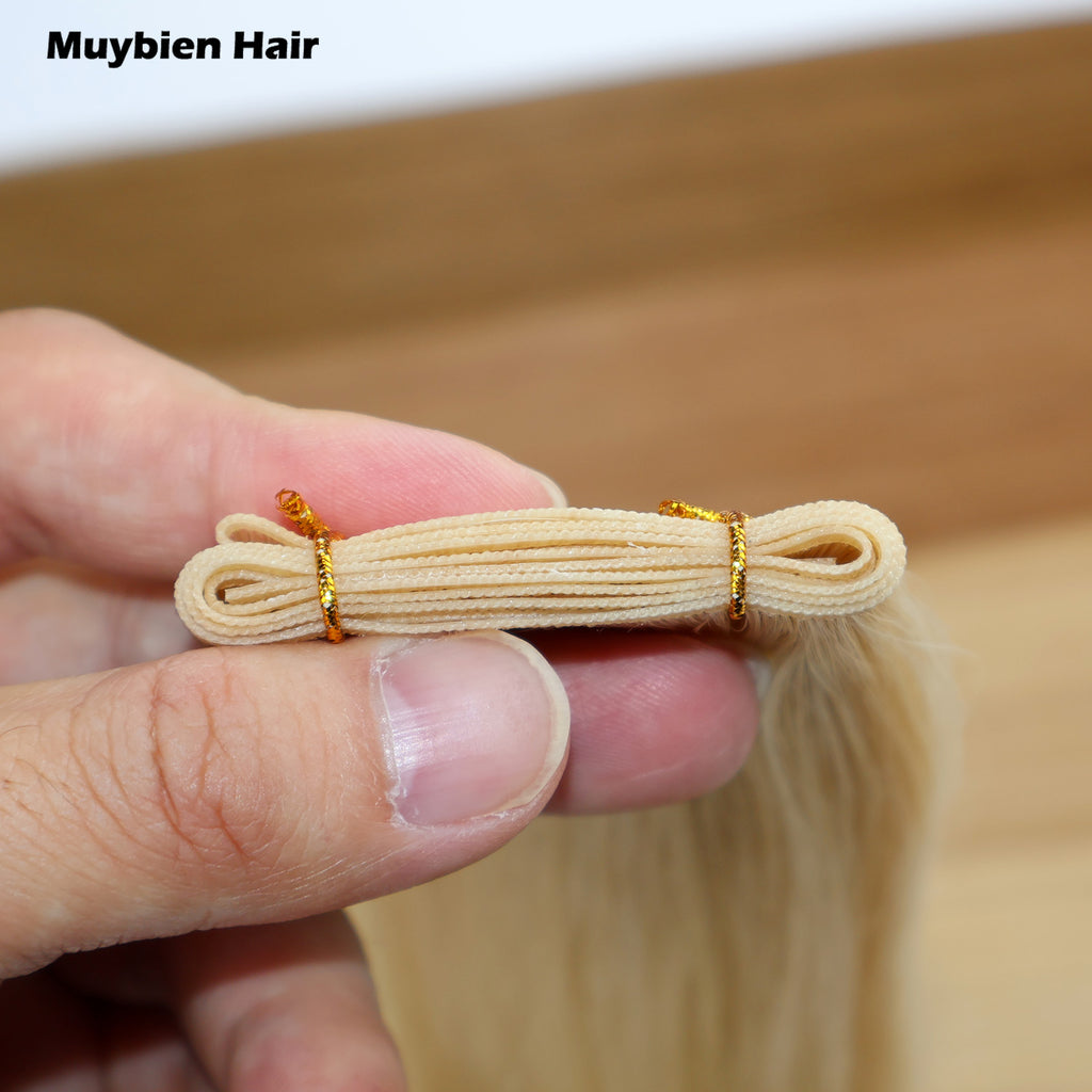No Shedding 100% Virgin Cuticle Aligned Human Hair Double Drawn Genius Weft Hair Extension
