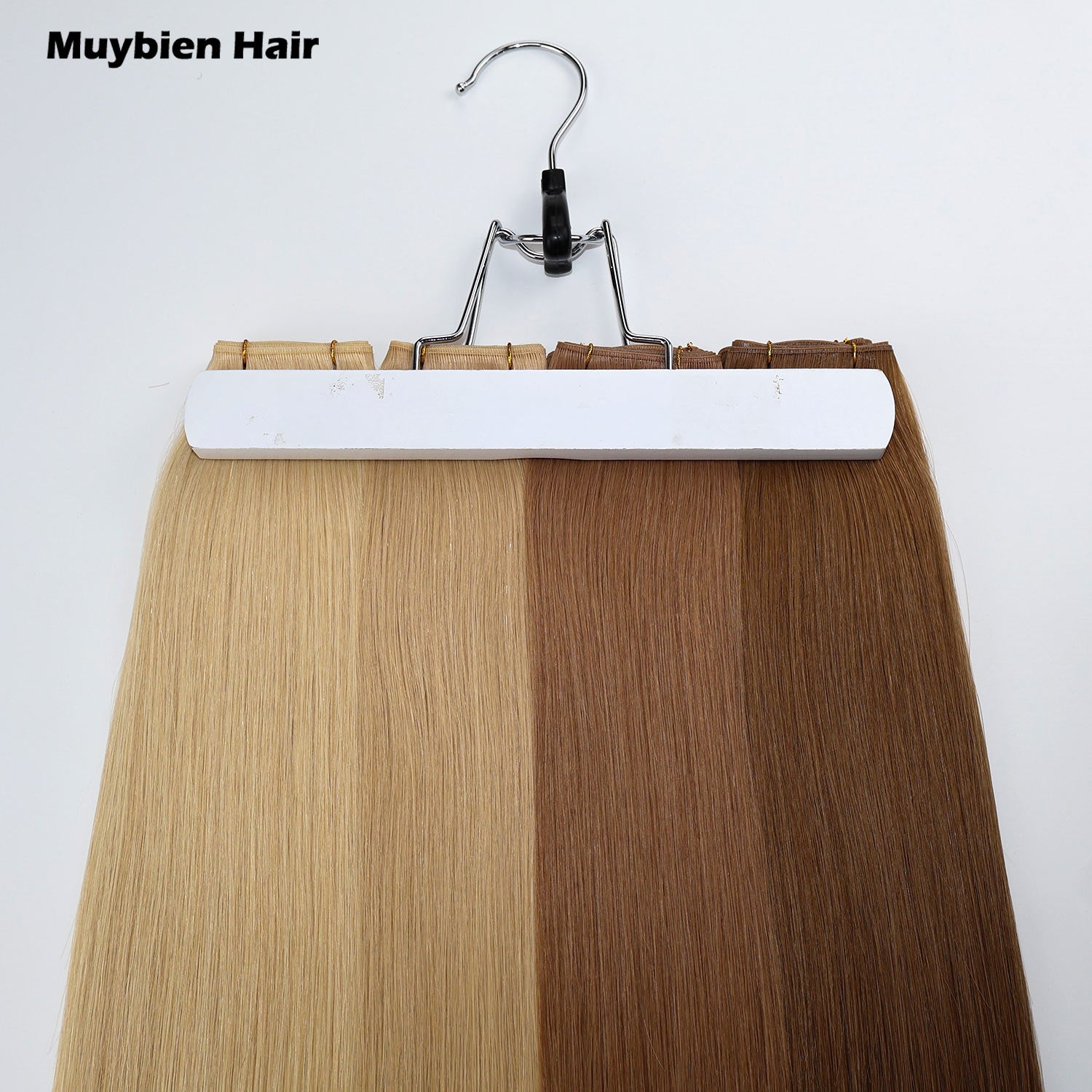 No Shedding 100% Virgin Cuticle Aligned Human Hair Double Drawn Genius Weft Hair Extension